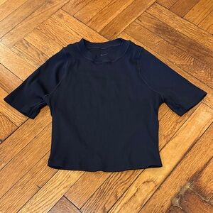 Nike Black Zenvy Ribbed Tee